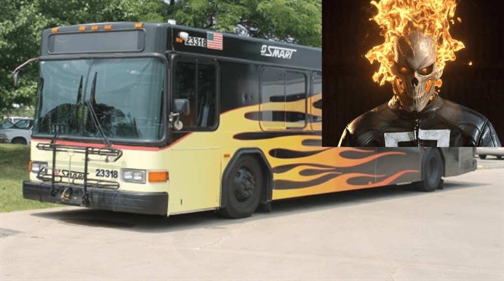 Due to Rising Gas Prices, Ghost Rider Takes Public&nbsp;Transportation
