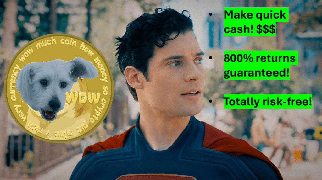Superman Gets Rich Overnight Investing in&nbsp;Kryptocurrency